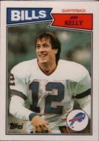 Jim Kelly rookie card; part of our list of the top football rookie cards of the 1980s. Vintage Buffalo Bills, Jim Kelly, Buffalo Bills Football, Nfl Football Players, Bills Football, Football Trading Cards, Nfl Buffalo Bills, Baseball Trading Cards, Sports Figures