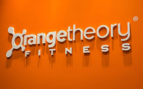 Store Front Sign, Orange Theory Fitness, Hiit Class, Orange Theory Workout, Orange Theory, Group Fitness Classes, Office Reception, Fit Lifestyle, 2020 Vision