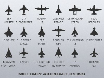 The 18 Military Aircraft Icons I mentioned on the other dribbble. Will be releasing these plus the vectors sometime this week. Aviation Education, Jet Fighter Pilot, A 10 Warthog, Jet Fighter, Aerospace Engineering, Air Fighter, Jet Aircraft, Jet Plane, Fighter Pilot