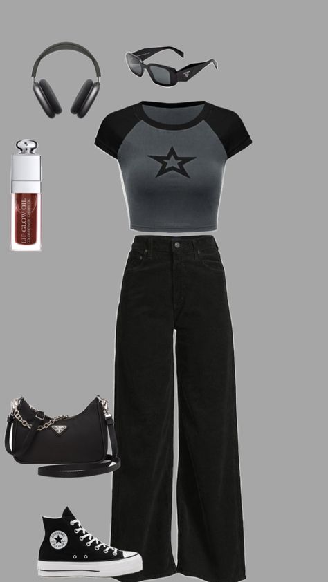 #fitinspo Nai Aesthetic, P1harmony Outfits, Race Outfit, Black Jeans Outfit, Daily Outfit Inspiration, Outfits Y2k, Quick Outfits, Fashion Design Sketches, Really Cute Outfits