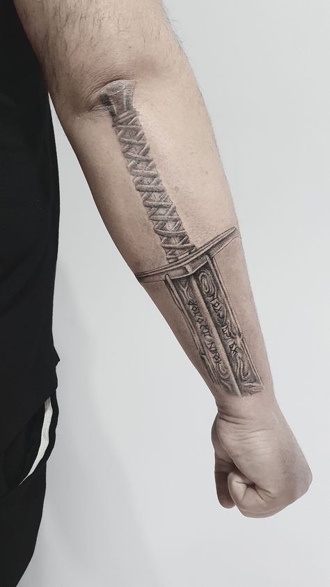 King Arthur sword King Arthur Tattoo, Excalibur Tattoo, Rj Tattoo, Armour Tattoo, Lightning Tattoo, Simple Arm Tattoos, Knight Tattoo, Tattoo Themes, Norse Tattoo