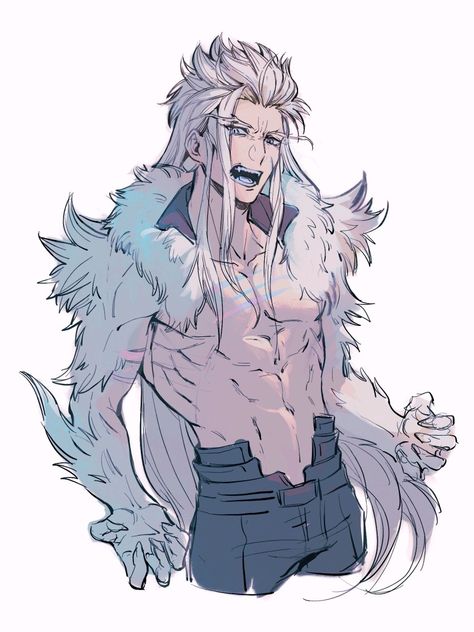 Werewolf Character Design Male, Werewolf Art Male, Anime Guy, Werewolf Art, Characters Design, Best Anime, Anime Wolf, Anime Pics, Free Products