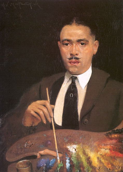 ♀ Painted Art Portraits ♀  Archibald John Motley, Jr | Self Portrait Archibald Motley, The Jazz Singer, Romare Bearden, Francis Picabia, Sonia Delaunay, American Painting, Art Institute Of Chicago, African American Art, About Time