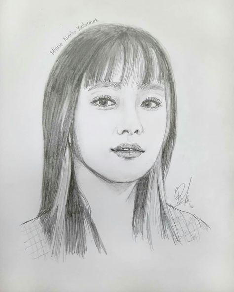 Minnie G Idle Drawing, Pop Drawing, Minnie Gidle, Found Art, Pop Idol, Pencil Drawing, Drawing Tutorial, Female Sketch, Male Sketch