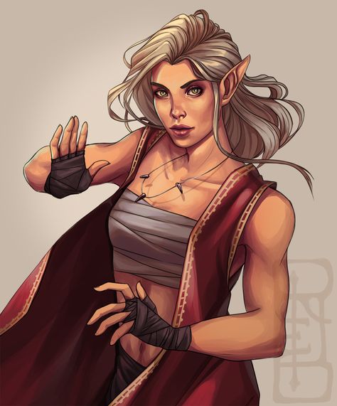 Dnd Elves, Warrior Concept Art, Female Artwork, Female Elf, Dungeons And Dragons Characters, Dnd Art, Fantasy Concept Art, Dnd Characters, Character Portraits