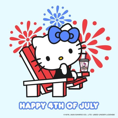 July Hello, Kitty Pictures, Sublimation Ideas Projects Inspiration, Kitty Cafe, Cat Obsession, Hello Kitty Themes, Hello Kitty Characters, Kitty Drawing, Hello Kitty Cartoon