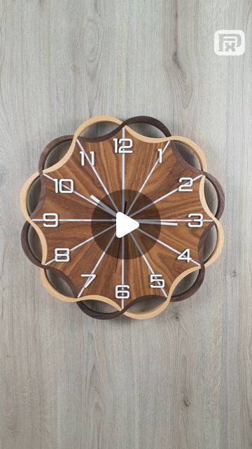 How To Make Wall Clock, Wooden Wall Clock, Wooden Clock, Wooden Wall, Wooden Walls, Epoxy Resin, Wall Clock, Walnut, Ash