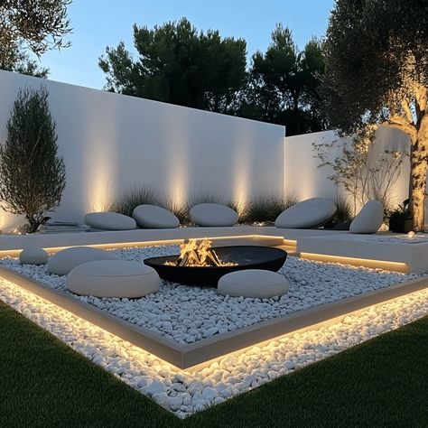 30 Stunning Outdoor Fire Pit Ideas for Cozy Evenings Florida Fire Pit Ideas, Modern Backyard Fire Pit, Epic Backyard Ideas, Sunken Fire Pit Ideas Backyard, Sunken Fire Pit With Seating, Outside Fire Pit Ideas, Backyard Fire Pit Ideas Lounge Areas, Garden Fire Pit Ideas, Firepits Backyard