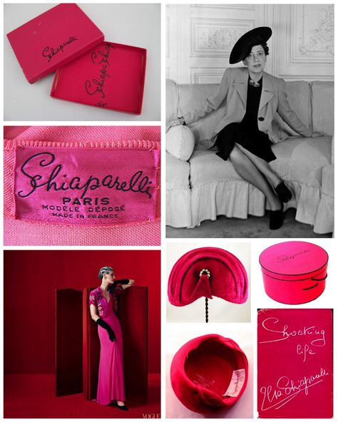 Elsa Schiaparelli Shocking Pink | Italian Fashion Designer, Elsa Schiaparelli (1890-1973) & Her ... Antique Vanity Set, Chinese Fashion Street, Viking Woman, Elsa Schiaparelli, Shocking Pink, Fur Clothing, Eclectic Fashion, Famous Designers, Italian Fashion Designers