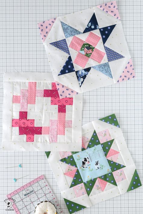 Woven Together Quilt Block Pattern Large Quilt Blocks Patterns, Large Quilt Blocks Patterns Free, Large Quilt Blocks, Quilt Blocks Patterns, Riley Blake Quilt, Block Play, Quilt Block Patterns Free, Star Blocks, Quilt Block Pattern