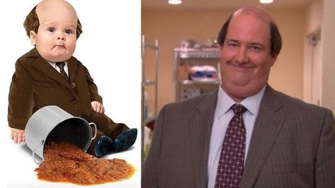 Kevin The Office Costume, Kevin From The Office, The Office Costumes, Kevin The Office, Kevin Malone, Office Halloween Costumes, Office Halloween, Baby Costume