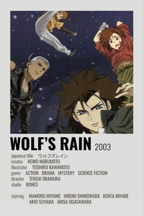 Wolfs Rain Manga, Wolfs Rain Anime, Wolf Names, Wolf's Rain, Wolf’s Rain, Anime Sites, Anime Websites, Japanese Animated Movies, Anime Suggestions