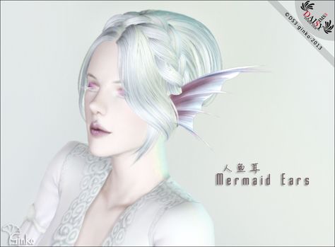 Sims 4 Angel Cc, Sims Halloween, 40k Cosplay, Mermaid Ears, Sims3 Cc, Los Sims 4 Mods, Dragon Horns, Sims 3 Mods, Cc Sims4