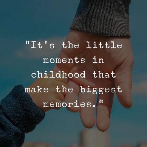 ‘It’s the little moments in childhood that make the biggest memories.’ Childhood Happiness Quotes, Time And Memories Quotes, Quotes For Childhood Memories, Childhood Memories Captions, Quotes For Childhood, Quotes Childhood, 2024 Scrapbook, Mummy Quotes, Making Memories Quotes