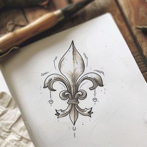 Fleur De Lis Tattoo Design Kit Lis Tattoo, Human Expression, Ink Master, Monthly Subscription, Tattoo You, Design Collection, Football Team, Tattoo Design, Global Community