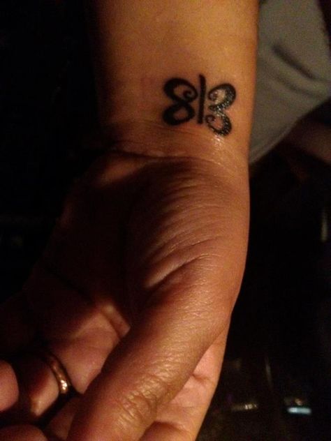 My 813 tattoo. One Meaning. 8 letters 3 words 1 meaning... "I Love You" 813 Tattoo, Butterfly Wedding, Tattoos With Meaning, Tattoo Images, Tattoo Art, I Tattoo, Tattoo Quotes, Art Tattoo, I Love You