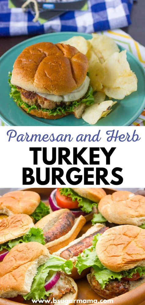 Ground Turkey Burger Recipes, Turkey Burger Sliders, Grilled Turkey Burgers, Herb Turkey, Healthy Sandwich Recipes, Burger Seasoning, Grilled Turkey, Turkey Burger Recipes, Grilled Fruit