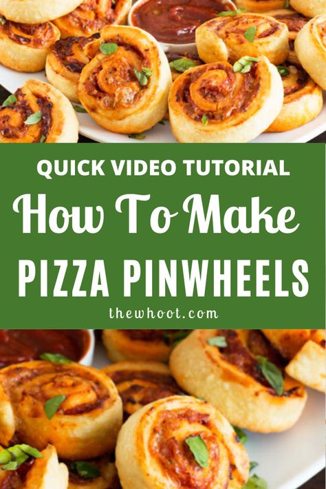 Pinwheel Dough Recipe, Tomato Pizza Sauce, Pizza Pinwheels, Pinwheels Recipe, Small Treats, Pinwheel Recipes, Classic Pizza, The Whoot, Pizza Rolls