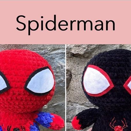 Lindsay on Instagram: "Free Spiderman pattern!! 🕷️🕸️ Be sure to tag me if you use this pattern! Swipe to the end to see my testers’ awesome creations! ❤️💙🖤 • • • • • Please do not sell or copy this pattern in any way. #crochet #amigurumi #freepattern #freecrochetpattern #crochetspiderman" Free Crochet Spiderman Patterns, Spiderman Free Crochet Pattern, Crochet Spiderman Amigurumi Free Pattern, Crochet Patterns Spiderman, Spiderman Amigurumi Pattern Free, Crochet Spiderman Free Pattern, Spiderman Crochet Pattern Free, Spider Man Crochet Pattern, Spiderman Crochet Pattern