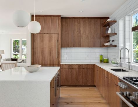 People looking for the best prices on kitchen cabinets and countertops should avoid the D.C. region’s two biggest home improvement store chains, according to a local consumers’ group. Flat Panel Kitchen Cabinets, Panel Kitchen Cabinets, Paint Bathroom, L Shaped Kitchen, Kitchen Island With Seating, Cabinets And Countertops, Wood Kitchen Cabinets, Kitchen Design Trends, Custom Kitchen Cabinets