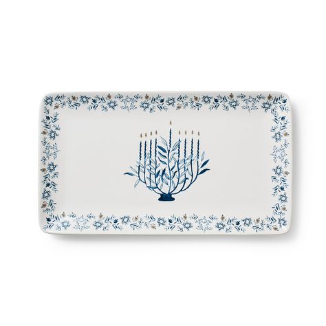 Sur La Table Hanukkah Serving Platter | Sur La Table Hanukkah And Christmas Decorations, Hanukkah Tree Decorations, Hanukkah Table Setting, Jewish Feasts, Hanukkah Party, Hanukkah Decor, Chanukah Party, Chanukah Decor, Hanukkah Decorations