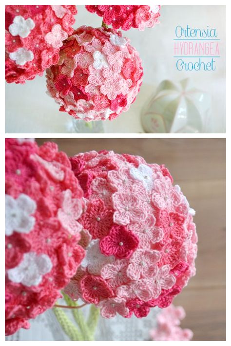 Crochet Spring Patterns, Diy Crochet Flowers Tutorial, Diy Crochet Flowers, Crochet Gift Ideas, Crochet Puff Flower, Crochet Flowers Easy, Crochet Ball, Crocheting Patterns, Crochet Patterns Free