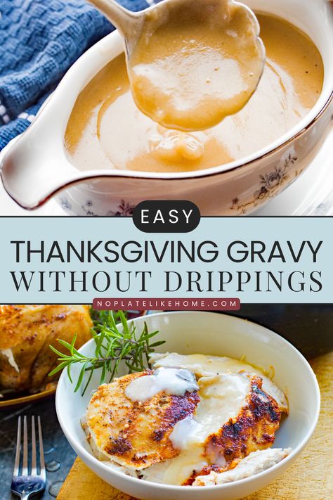 Thanksgiving Gravy Without Drippings, Easy Thanksgiving Gravy, Gravy Recipe Without Drippings, Sides For Thanksgiving Dinner, Thanksgiving Gravy Recipes, Brown Gravy Recipe Easy, Best Gravy Recipe, Gravy Without Drippings, Best Turkey Gravy