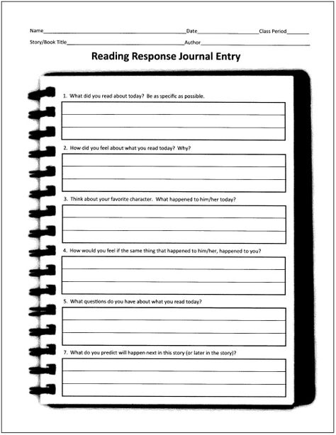 Daily Reading Response Journal Reader Response Journals, Reading Techniques, Free Graphic Organizers, Reading Response Journals, Reading Analysis, Story Maps, Log Ideas, Read To Self, Reader Response