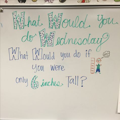 Wednesday                                                                                                                                                                                 More Wednesday Writing Prompts, Wednesday Morning Message Classroom, Wednesday Board Prompt, Morning Starters Activities, Wednesday Journal Prompts, Wednesday Morning Meeting, Wednesday Morning Message, Whiteboard Journal Prompts, Wednesday Whiteboard