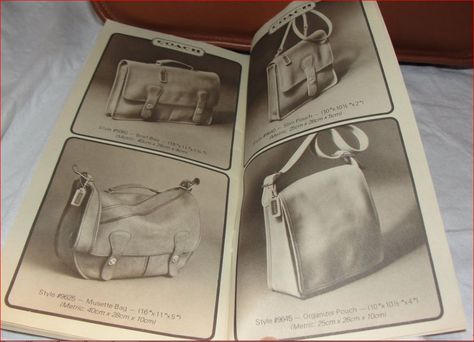 Click this image to show the full-size version. 2000 Catalog, Coach Catalog, Coach Vintage Handbags, Classy Purses, Vintage Designer Handbags, Coach Fashion, Coach Leather Bag, Bonnie Cashin, Dream List