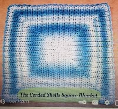 Corded Shells Square Blanket - Free Pattern Links - Crochetville Corded Shells Square Blanket, Make Blanket, Etsy Seo, Shell Stitch, Square Blanket, Crochet Rug, Crochet Square, Afghan Crochet Patterns, Crochet Squares