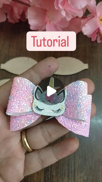 Hairbow tutorial Hairbow Tutorial Easy, Unicorn Mermaid, Foam Shapes, Instagram Tutorial, Snap Clips, Easy Tutorial, A4 Size, Mix And Match, Hair Bows