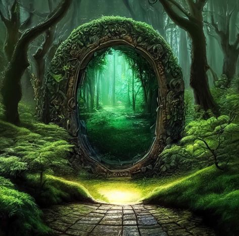 Forest Gate, Fairy Tale Forest, Forest Backdrops, Forest Photography, Green Trees, Enchanted Forest, Photography Backdrop, Fantasy World, Royalty Free Photos