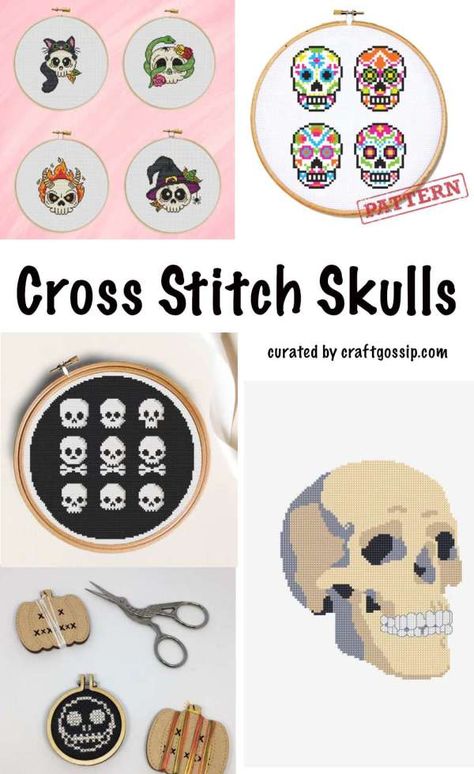 I’ve shared most of my collected Halloween cross stitch patterns already, but I did see this cool skull pattern from LoveCrafts that I wanted to share so I de... Cross Stitch Skull Pattern, Skull Cross Stitch Pattern, Skull Cross Stitch, Cross Stitch Skull, Free Cross Stitch Designs, Beautiful Boards, Halloween Cross Stitch, Making Candles Diy, Candles Diy