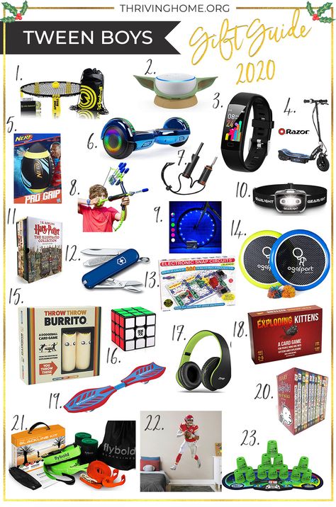 The Ultimate 2020 Gift Guide for Tween Boys (Ages 9-12) Birthday Ideas For 8 Year Boy, Christmas Gift Ideas For Boys 10-12, Outdoor Toys For Boys 8-10, Gift Ideas For 8 Year Boy, Gift Ideas For 10 Year Boy, Gifts For 8 Year Boy, Gifts For 12 Year Boy, Boy Present Ideas, Gifts For 9 Year Boy