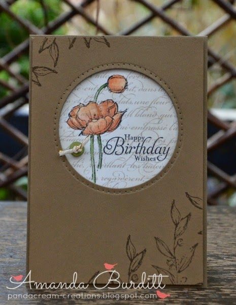 Orange Poppy Vintage Cards Handmade, Poppy Cards, Window Cards, Orange Poppy, Stamping Up Cards, Handmade Birthday Cards, Card Sketches, Floral Cards, Creative Cards