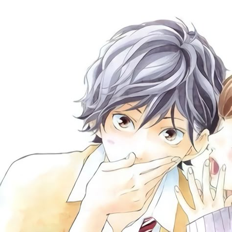 Ao Haru Ride Kou, Futaba Y Kou, Blue Springs Ride, Ao Haru, Duos Icons, Anime Head, Ao Haru Ride, Couples Icons, Blue Springs