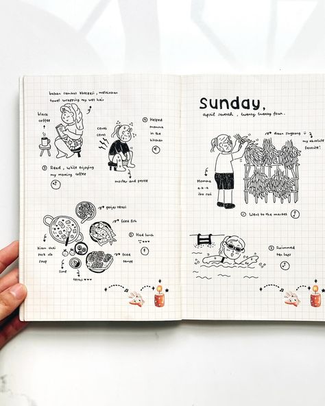 A day in my life, drawn ✍🏻🥰⁣ ⁣ #drawing #handdrawn #sketchbookdrawing #dailydrawing #pendrawing Page Fillers Drawings, Comic Ideas Sketches, Illustrative Journal, How To Draw A Book, Sketch Journal Ideas, Idea For Journal, Small Sketch Ideas, Small Sketches Doodles, Saving Journal