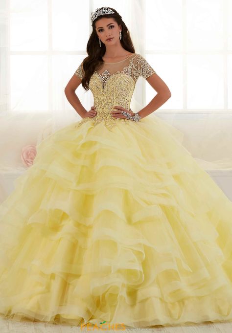 Quinceanera Dresses Yellow, Yellow Quinceanera Dresses, Yellow Quince, Yellow Quinceanera, Beauty And The Beast Dress, Cotillion Dresses, Masquerade Ball Gowns, Yellow Wedding Dress, Sweet 15 Dresses