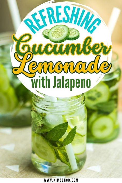 cucumber lemonade in mason jars sitting on wooden table At Home Brunch, Best Mocktails, Home Brunch, Summer Drink Recipe, Cucumber Lemonade, Perfect Summer Drink, Summer Drink Recipes, Rosemary Sprigs, Spa Day At Home