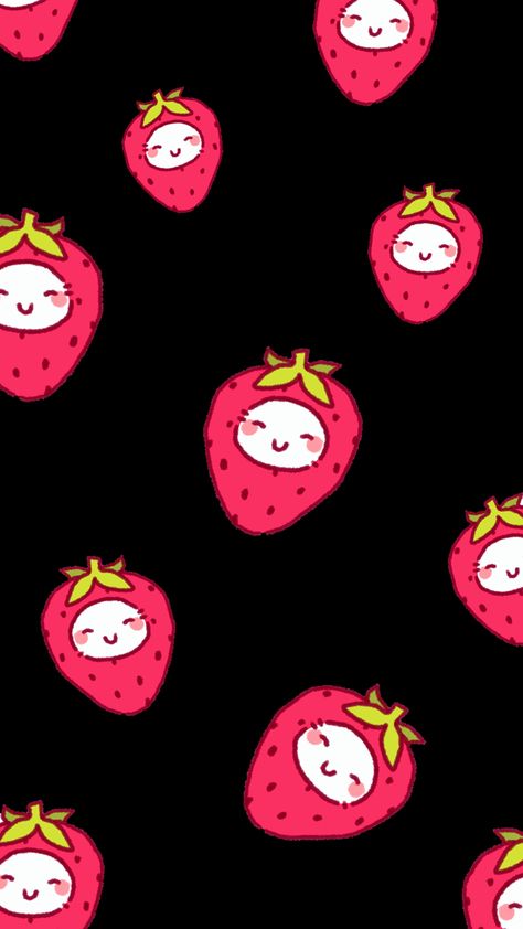 Dark Wallpaper, Strawberries, Wallpapers, Iphone, Anime, Quick Saves, Bonito