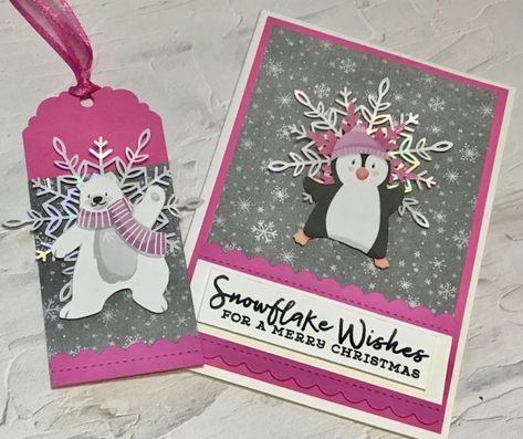 Paper Penguin, Tags Stampin Up, Pet Christmas Cards, Christmas Cards Kids, Counting Sheep, Snowflake Cards, 40th Birthday Cards, Stampin Up Christmas Cards, Christmas Gift Card