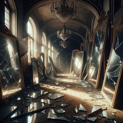 Exploring the Biblical Meaning of Broken Mirror Mirror Fantasy Aesthetic, Broken Mirror Aesthetique, Smashed Mirror, Mirror Image Art, Mirror Core, Elena Core, Broken Mirror Projects, Fantasy Mirror, Broken Mirror Diy