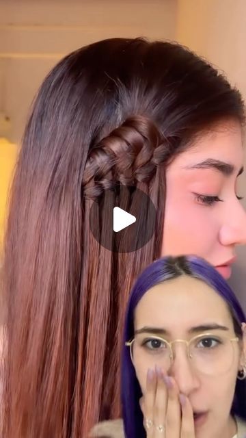 Braid Hack, Hair Glamour, Bow Braid, Try On Hairstyles, Peinados Fáciles Para Cabello Corto, Fashion Fail, February 8, Side Braid, Hair Braids