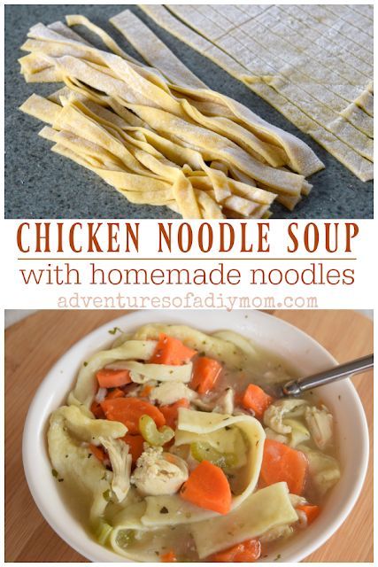 Soup With Homemade Noodles, Easy Homemade Noodles, Chicken Noodle Soup Recipe Homemade, Best Chicken Noodle Soup, Soups Recipes, Homemade Chicken Noodle, Homemade Noodles, Chicken Noodle Soup Homemade, Noodle Soup Recipes