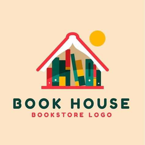 Logo Design Bookstore, Library Branding Design, Library Logo Design Ideas, Library Graphic Design, Book Shop Design, Bookstore Logo Design, Logo Bookstore, Literature Logo, Bookstore Branding