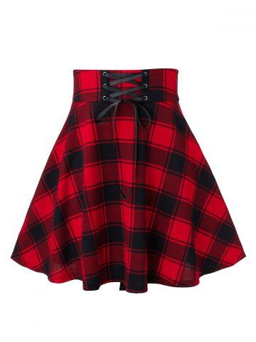 Cheapest and Latest women & men fashion site including categories such as dresses, shoes, bags and jewelry with free shipping all over the world. Scottish Skirt, Plaid Print Skirt, Anime Skirts, Goth Skirt, Gothic Skirt, Checked Skirt, Look Grunge, Outfit Vintage, Purple Skirt