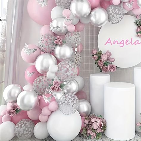 Faster shipping. Better service Red Balloon Arch, Balloon Ring, Butterfly Balloons, Princess Theme Birthday Party, Balloon Kits, Balloon Chain, Baby Shower Decor, Red Balloon