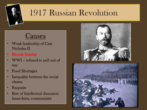 1917 Russian Revolution the led to the arrest of Tsar Nicholas Alexandrovich Romanov (1868-1918) Russia.& in 1918 the murder of Tsar Nicholas II, his wife & children by Greg Sill, Working at Smithtown School District. Russian Revolution Notes, Russian Revolution 1917, A Level History, Bolshevik Revolution, World History Lessons, Russian Revolution, History Notes, Tsar Nicholas Ii, Tsar Nicholas