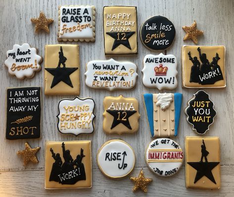 Broadway Cookies, Alexander Hamilton Birthday, Hamilton Broadway, Hamilton Funny, Hamilton Memes, Hamilton Watch, 13th Birthday Parties, Hamilton Musical, Golden Birthday